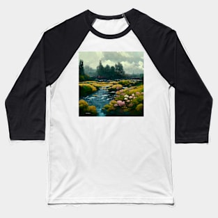 River flowing through nature Baseball T-Shirt